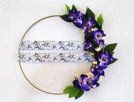 Jarný dekoračný veniec_led, 