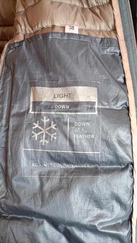 Dámska páperová bunda, 38