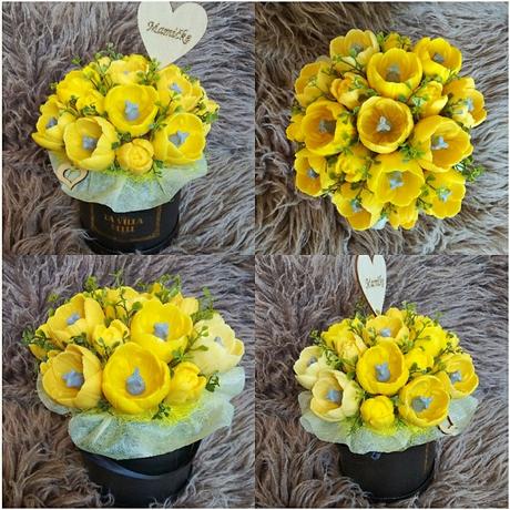 Mydlové boxy, kyticky, dekoracie, 