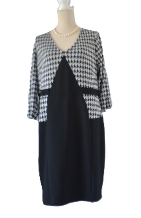 Dámske čierno-biele šaty veľ. xl/xxl, xl