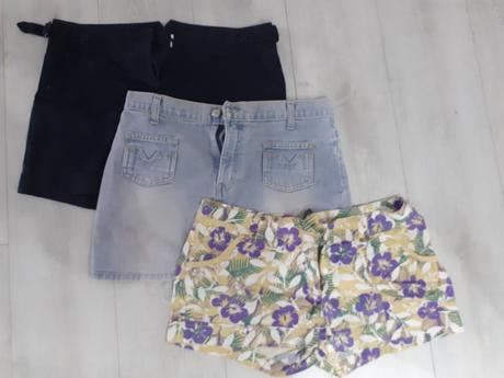 2+1 damske kratke nohavice + sukna, 40