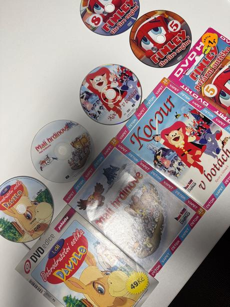 Detské dvd rozprávky sada 5 kusov,