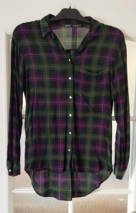 Karovaná košeľa zara, zara,s