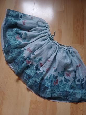 Tylová sukňa s motýlikmi 98/104, h&m,98