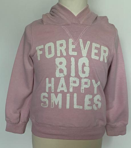 Next ružová mikina s nápismi, next,104