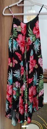 Krásne šaty chantall spodný asymetrický strih, chantall