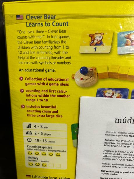 Haba mudry macko učí počítať, 