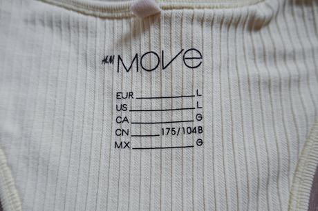 Vrúbkovaný top h&m move, h&m,l