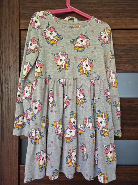 Šaty jednorožec, h&m,140