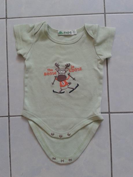 Body kratky rukav, vel. 9-12 mes., frog,80