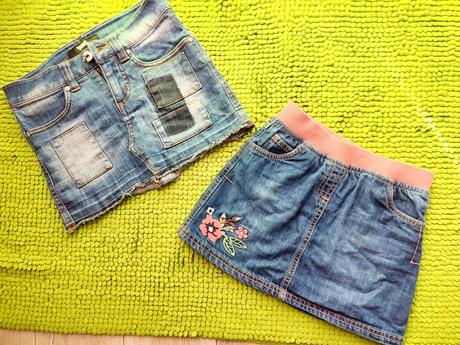 Parádne riflové sukne 2ks, f&f,122