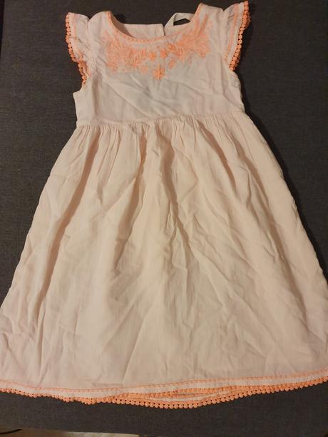 Letne saty s vyrezom na chrbte, h&m,134