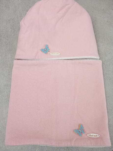 Zimný set čiapka + nákrčník, obvod 2x23 cm, 