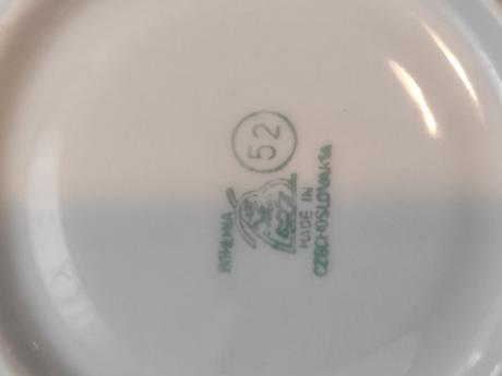 Retro porcelánový set, 