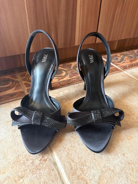 Sandále na opätku - 35, zara,35