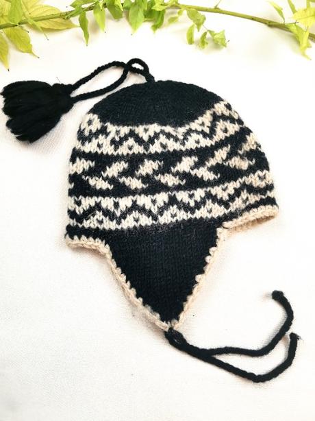 Ručne pletená merino čiapka z nepálu, xs