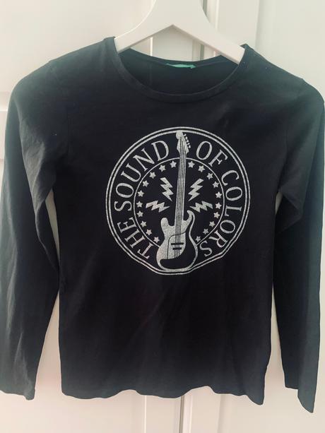 Tričko s dlhým rukávom, benetton,146