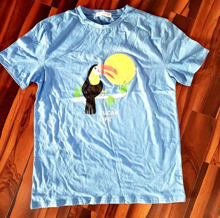 Letne triko s tukanom, zara,164