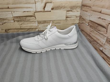 Remonte - rieker 43 - dámske biele kožené topánky, rieker,43