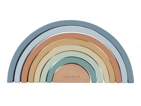 Little dutch skladačka drevená dúha forest friends,