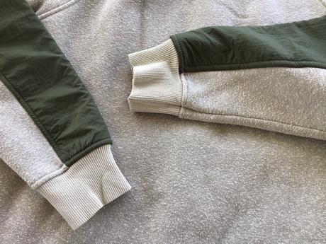 Plyšová mikinobunda s kontrastnymi rukávmi, zara,164