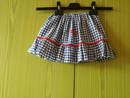 Suknička s nádychom folku 3-6 rokov, 122