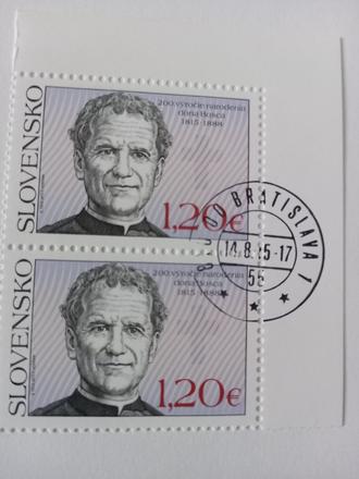 Poštová známka opečiatkovaná don bosco,
