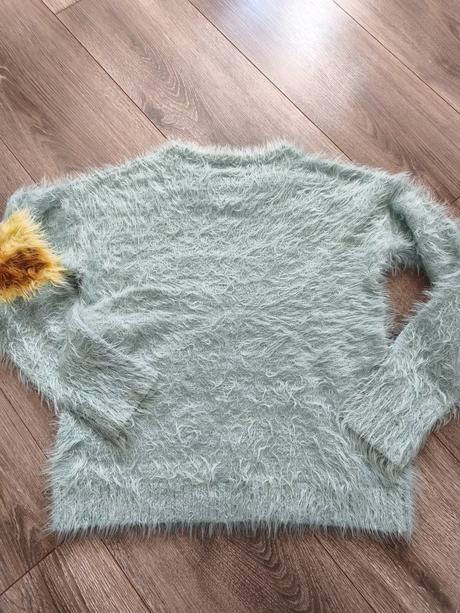 Chlpatý pulóver so žirafou, zara,140