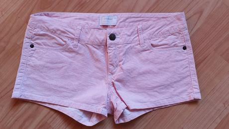 Ružové mini kraťasy, xs