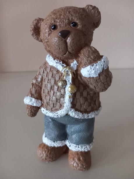 Sada 2ks stojacie keramické medvedíky, 