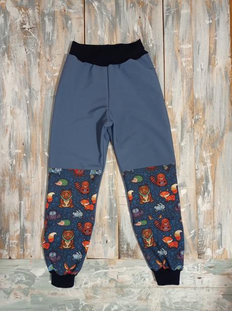 Zimné softshellové nohavice d, 68 - 140