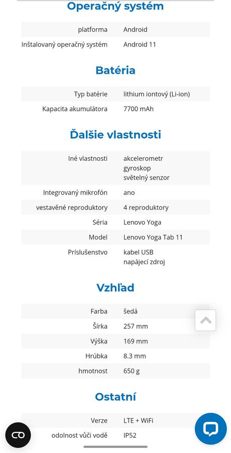 Tablet lenovo yoga tab 11, lenovo