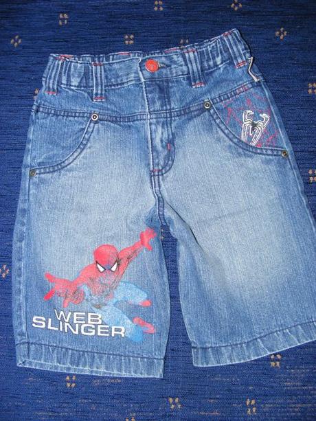 Rifľové kraťasy - bermudy spiderman, bhs,110