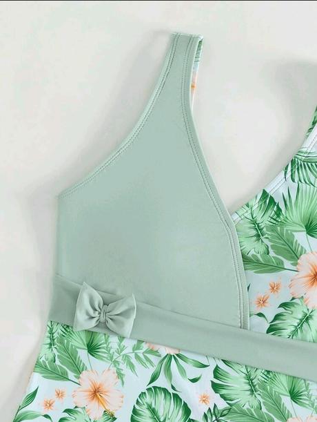 Plavky celé kvetinové, 128 - 164