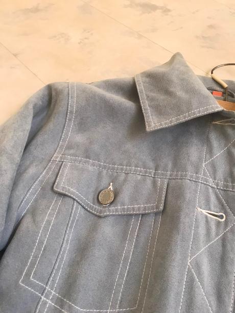 Semišová bunda do pása, l