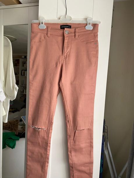 Staroruzove damskw elasticke nohavice, terranova,s