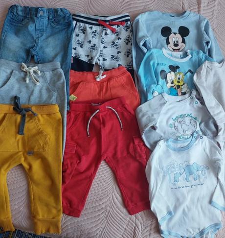 Mix oblečenia velkosť 74, 68–80