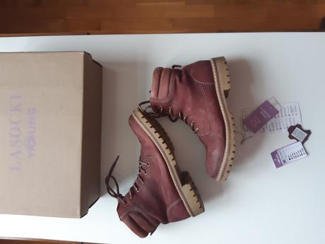 Lasocki kožené vyteplené topánky 36, lasocki,36