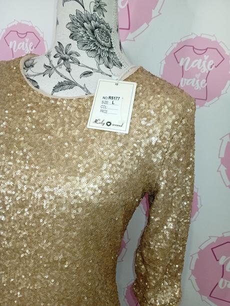 Nové flitrované šaty, l