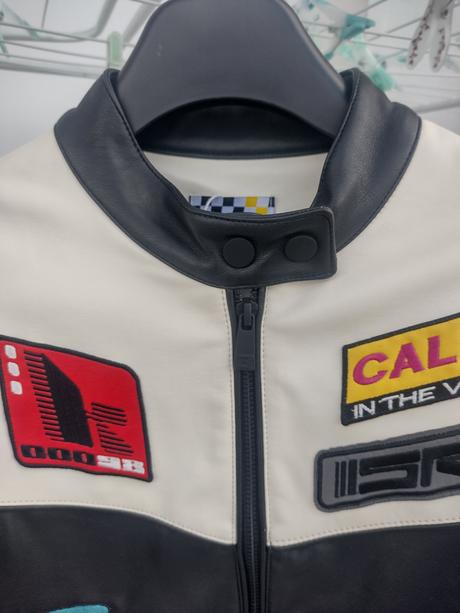 Koženková bunda, bershka,s