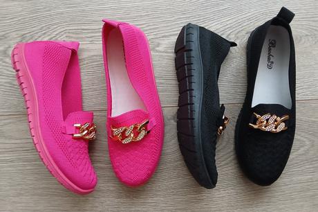 Ruzove a cierne mokasiny, 36 - 41