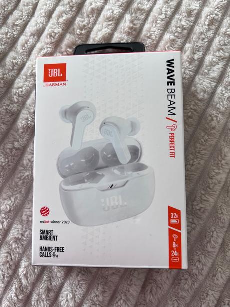 Jbl wave beam white slúchadlá, 