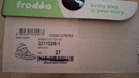 Froddo barefoot členkové topánky go tex brown, froddo,27