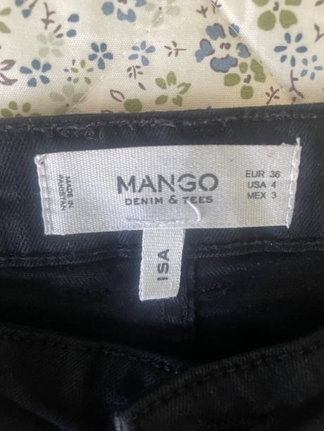 Čierne rifle, mango,36