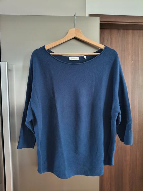 Rich&royal luxusný navy tmavo modrý voľný sveter, l