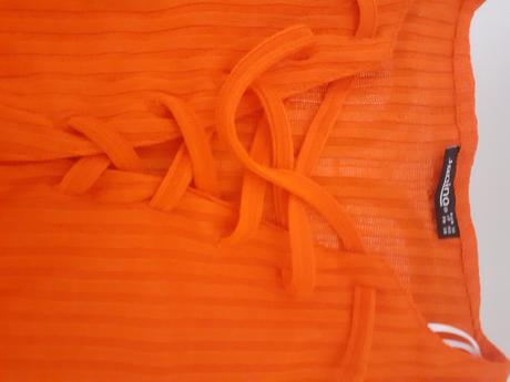 Oranzovy dievcensky pulover, 164