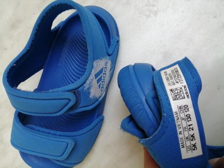 Sandálky pre chlapcov modre adidas vel. 21, adidas,21