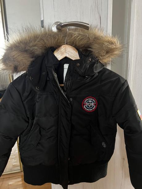 Zimná bunda s kozusinou, 140