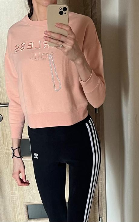 Crop mikina, new yorker,xs