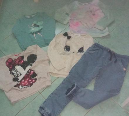 Svetrik mikinka 7/8 rôčkov všetko jedna cena, 128